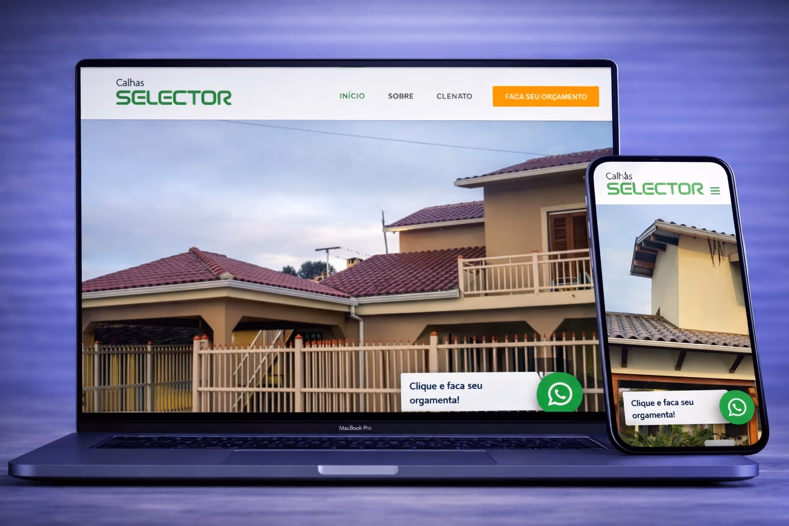 Site Calhas Selector
