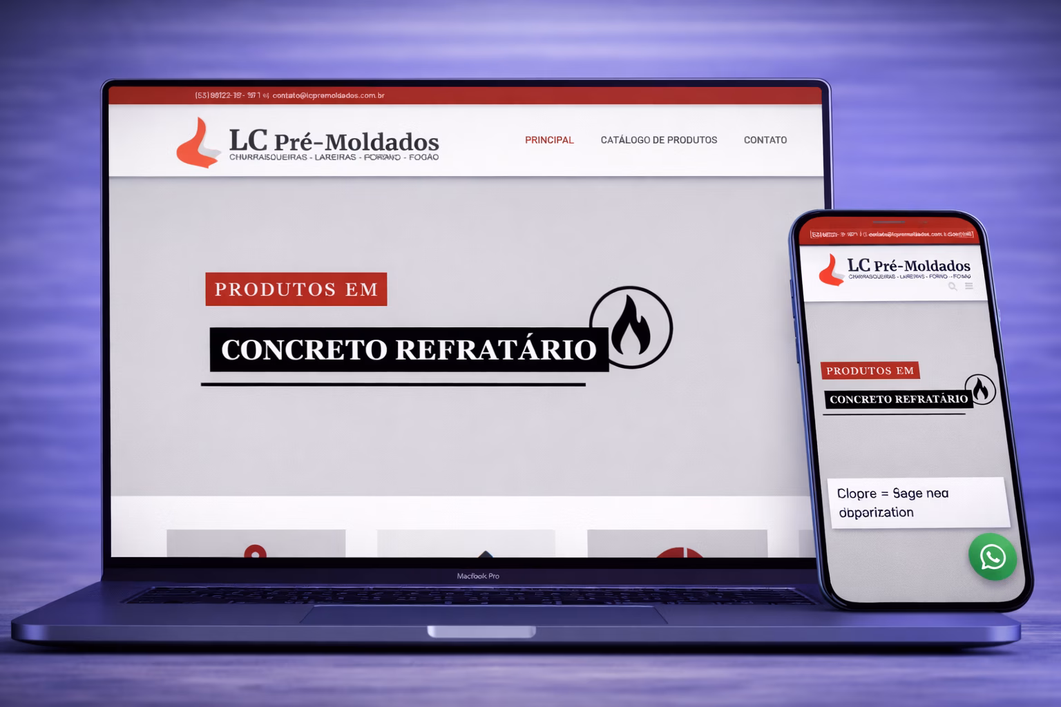 Site LC Pré-Moldados