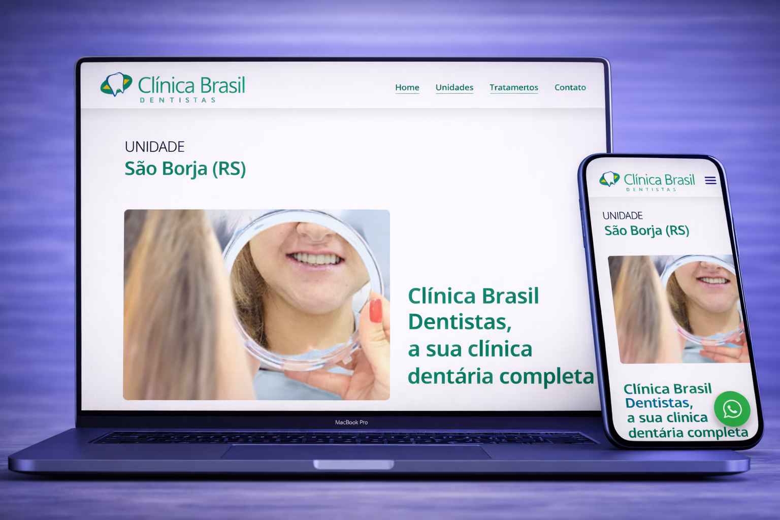 Site Clínica Brasil São Borja