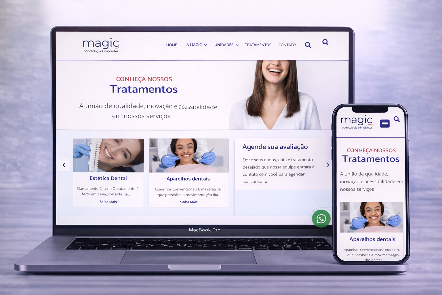Site Clínica Magic