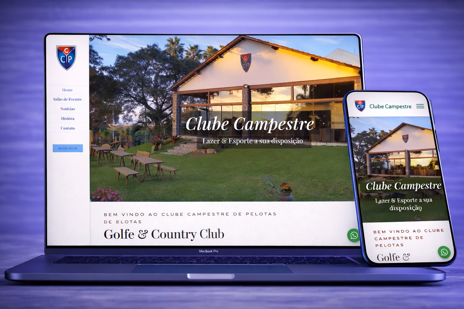 Site Clube Campestre de Pelotas