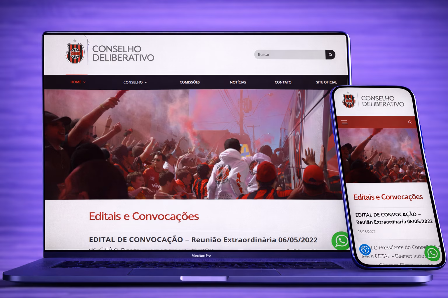 Site Conselho Grêmio Esportivo Brasil