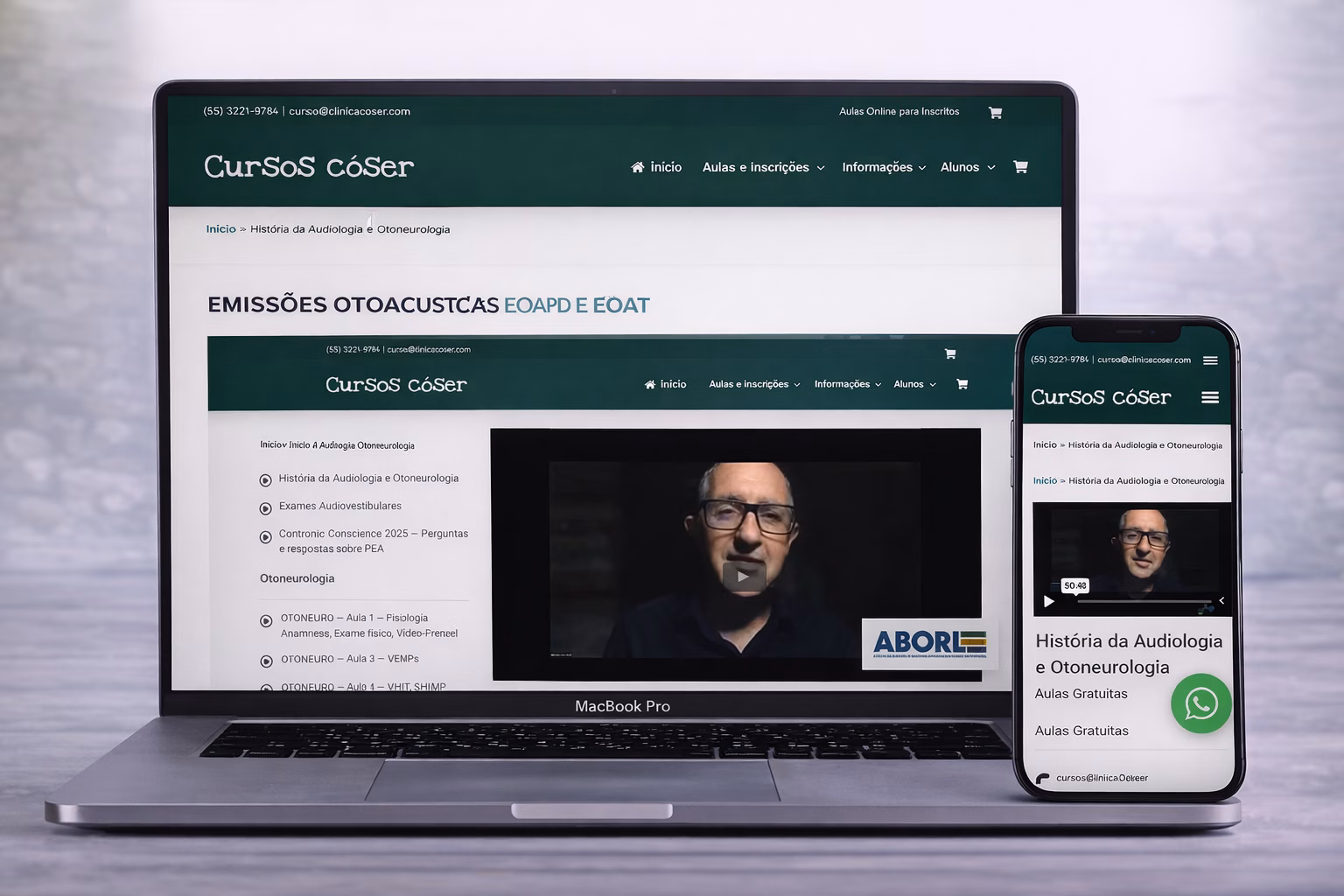 Site Cursos Dr. Pedro Cóser