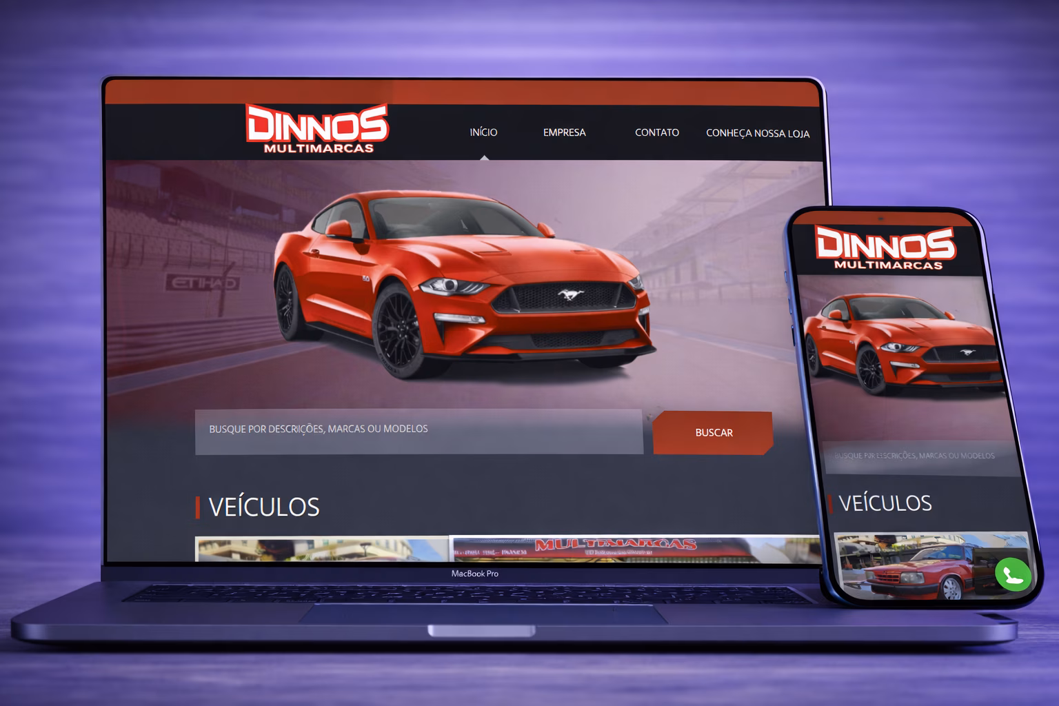 Site Dinnos Multimarcas