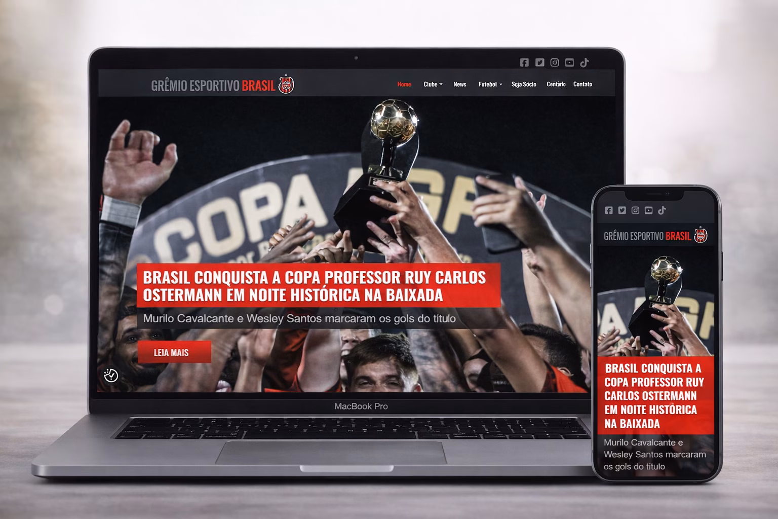 Site Grêmio Esportivo Brasil