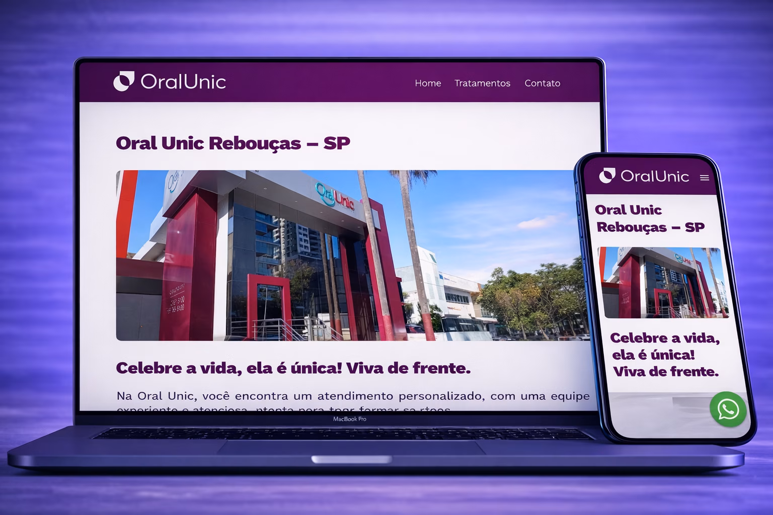 Site Oral Unic Rebouças