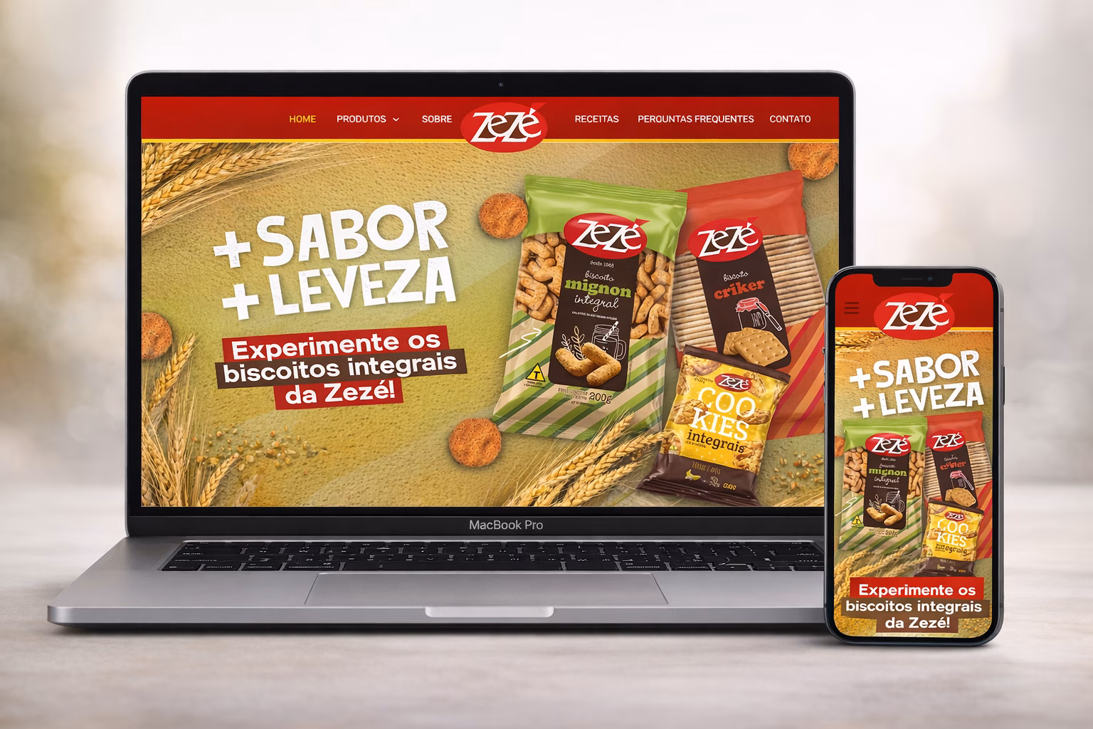 Site Biscoitos Zezé